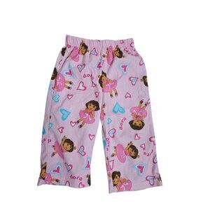 Y2K Style Dora The Explorer Pink PJ Pajama Pants 18 M
